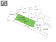 ���y�n�ENo.5001�E�É����c���S���쒬���сE354.82mx�i107.33�؁j